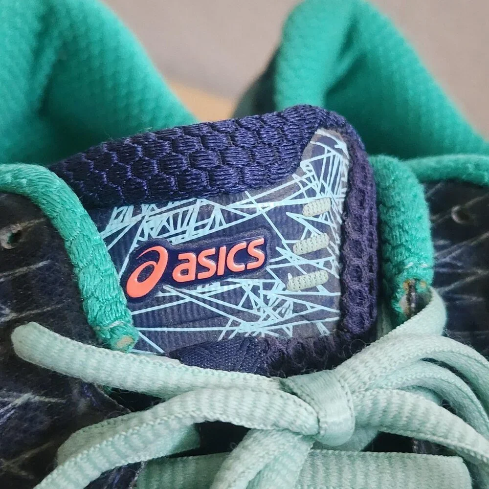 Asics Gel Quantum 360 Shoes Womens Size 7.5 Navy Teal Running Sneakers T5J6N